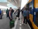 Sabine in der Station Arnhem Centraal (14. Mai)