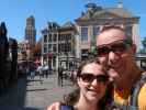 Sabine und ich am Grote Markt in Zwolle (15. Mai)