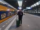 Sabine in der Station Amsterdam Centraal (17. Mai)