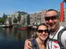 Sabine und ich auf der Keizersbrug in Amsterdam (18. Mai)