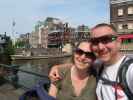 Sabine und ich bei der Grimnessesluis in Amsterdam (18. Mai)