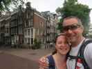 Sabine und ich in der Reguliersgracht in Amsterdam (19. Mai)