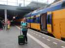 Sabine in der Station Den Haag Centraal (20. Mai)