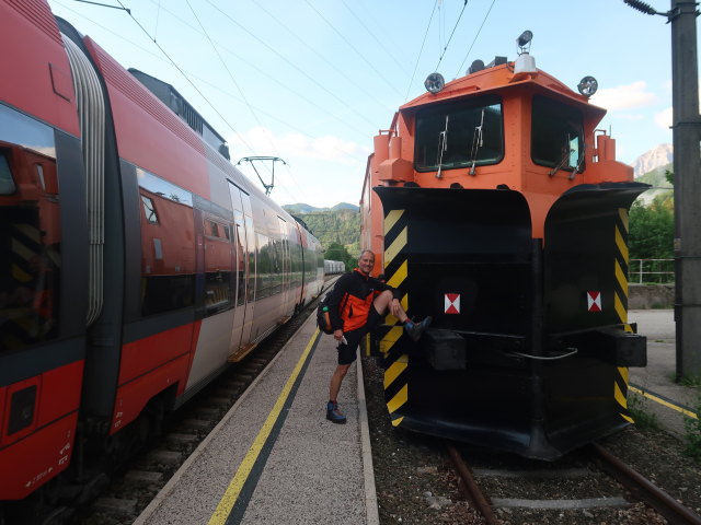 Frank im Bahnhof Steyrling, 490 m