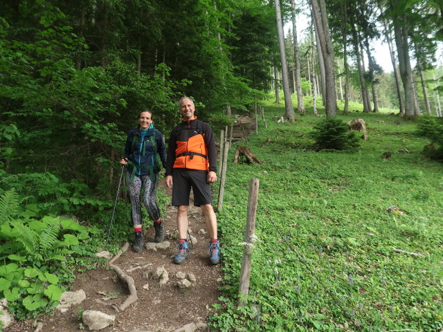 Ursa und Frank zwischen Sattelhalt und Erlgraben