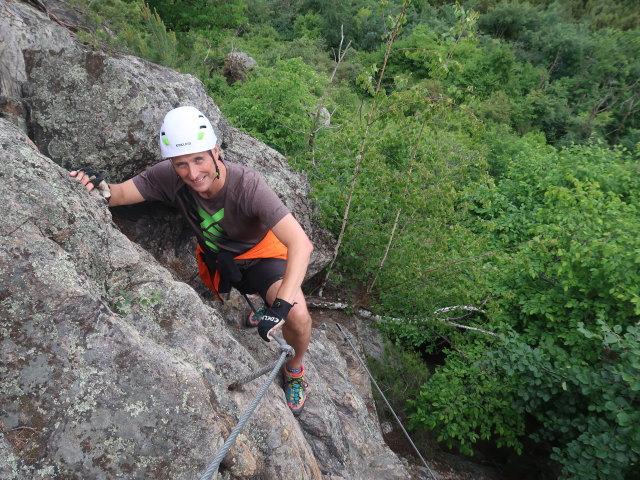 Frank am Hirschwand-Klettersteig