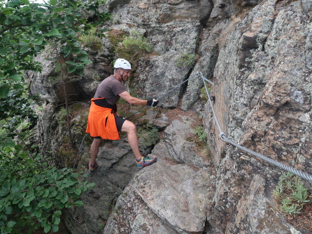 Frank am Hirschwand-Klettersteig