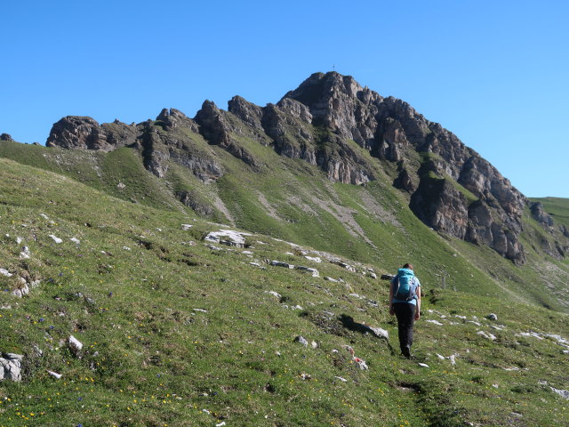 Sabine in der Vorderen Wildgrube (12. Juni)