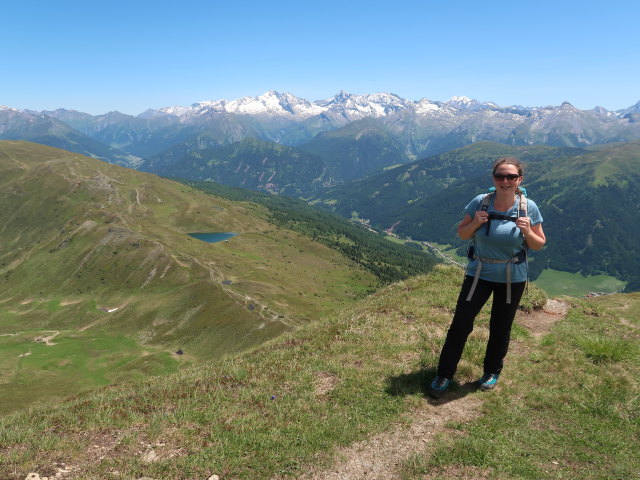 Sabine zwischen Muttenjoch und Rötenspitze (12. Juni)