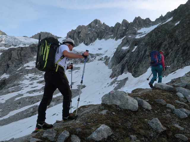 Reinhard und Irene zwischen Plauener H&uuml;tte und Kuchelmooskees (18. Juni)