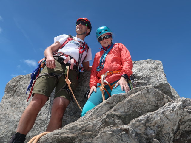 Ich und Irene auf der Wildgerlosspitze, 3.280 m (18. Juni)