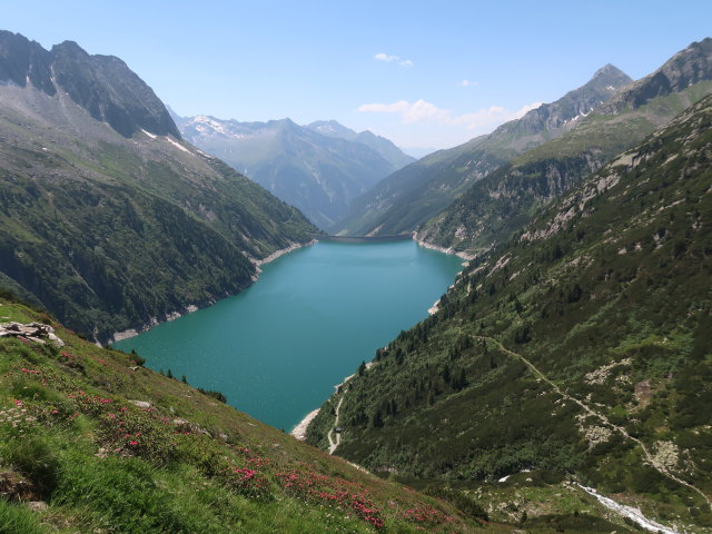 Speicher Zillergr&uuml;ndl, 1.850 m (19. Juni)