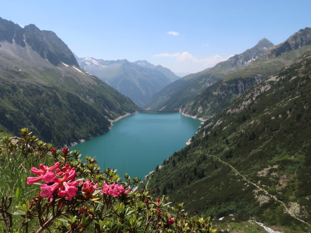 Speicher Zillergr&uuml;ndl, 1.850 m (19. Juni)