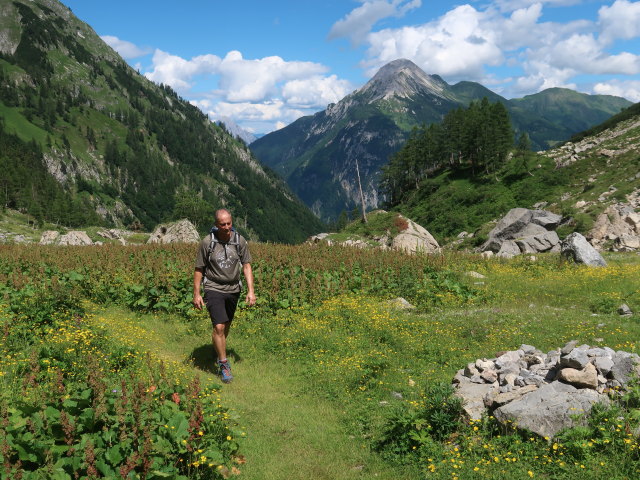 Frank zwischen Oberer Valentinalm und Valentintörl (25. Juni)