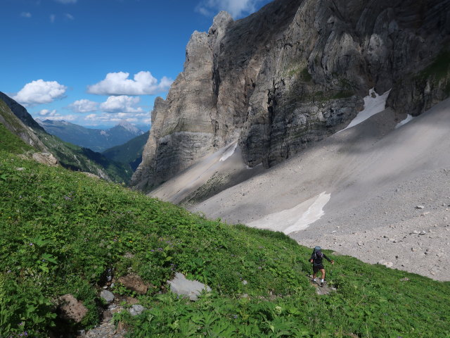 Christoph zwischen Oberer Valentinalm und Valentintörl (25. Juni)