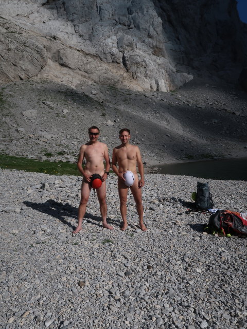 Ich und Christoph beim Wolayersee, 1.951 m (25. Juni)