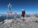 Larissa und Christoph auf der Hohen Warte, 2.780 m (26. Juni)