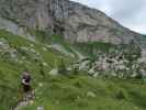 Christoph zwischen Rifugio Marinelli und Rio Collinetta (26. Juni)