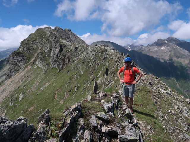 Christian in der Oschenikscharte, 2.653 m (2. Juli)