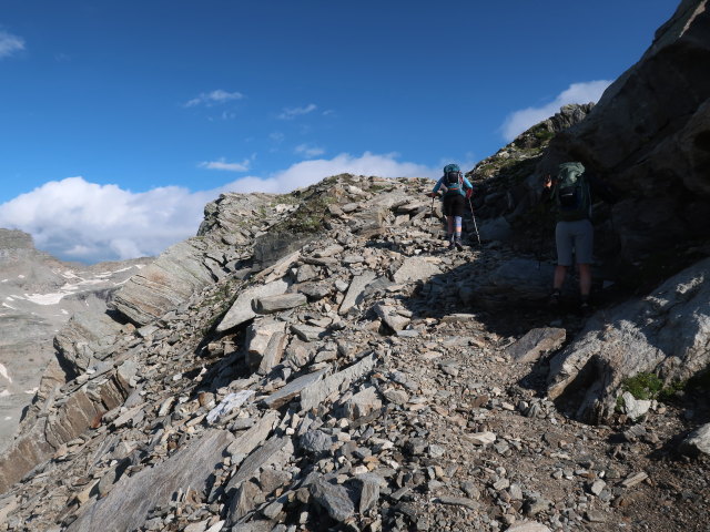 Sarah und Christian zwischen Duisburger Hütte und Eisseehaus (3. Juli)