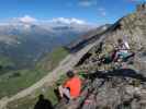 Christian und Georg in der Astromscharte, 2.595 m (2. Juli)