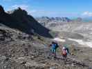 Georg und Sarah zwischen Eisseehaus und Baumbachspitze (3. Juli)