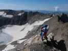 Georg und Sarah zwischen Eisseehaus und Baumbachspitze (3. Juli)