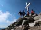 Christian, Georg, Sarah und ich auf der Baumbachspitze, 3.105 m (3. Juli)