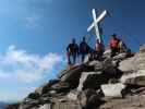 Christian, Georg, Sarah und ich auf der Baumbachspitze, 3.105 m (3. Juli)