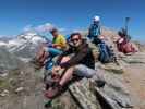 Georg, Christian und Sarah auf der Herzog-Ernst-Spitze, 2.933 m (3. Juli)