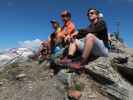 Georg, ich, Christian und Sarah auf der Herzog-Ernst-Spitze, 2.933 m (3. Juli)