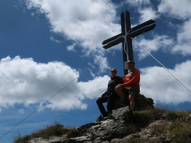 Sabine und ich am Hornischegg, 2.550 m (9. Juli)