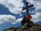 Sabine und ich am Hornischegg, 2.550 m (9. Juli)