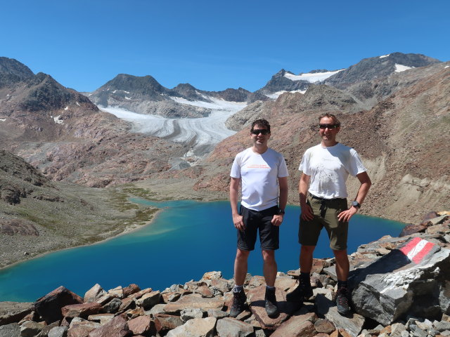 Ronald und ich bei der Vogelhütte (18. Juli)