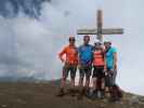 Ich, Georg, Sarah und Ursa am Hocharn, 3.254 m