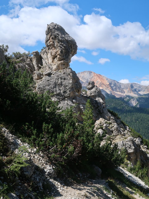 Dolomitenhöhenweg zwischen Dürrensteinalm und Kirchler Scharte