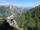 neben dem Dolomitenhöhenweg zwischen Dürrensteinalm und Kirchler Scharte