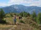 Stefan, Emma, Anja Liv und Sonja zwischen Gamperlehütte und Böses Weibele