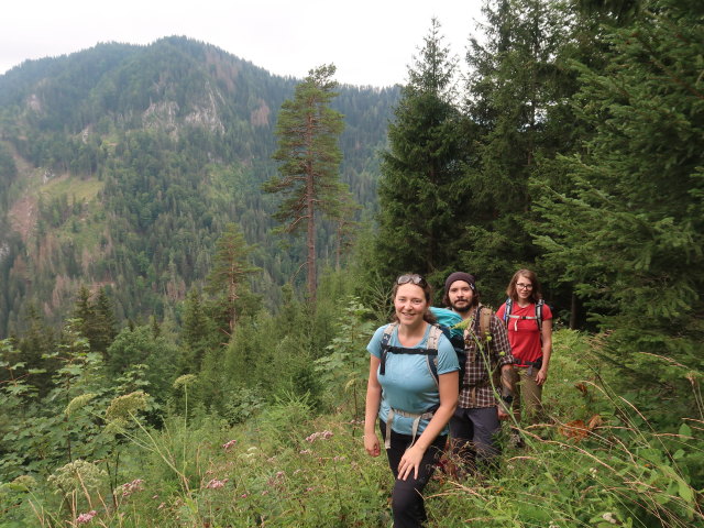 Sabine, Manuel und Hannelore zwischen Lechnerbauer und Langboden