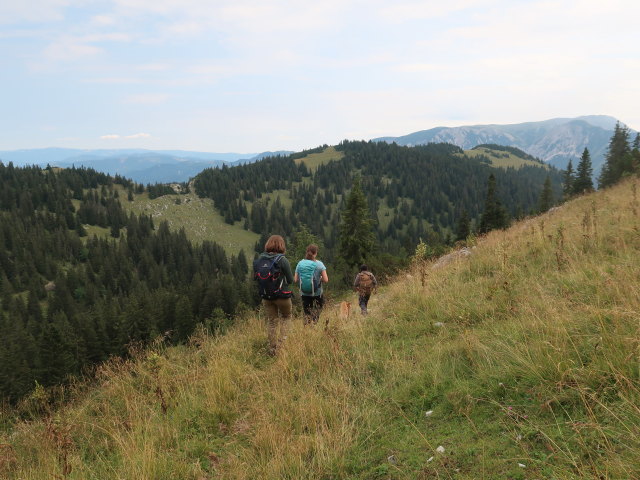Hannelore, Sabine und Manuel zwischen Tonion und Hochschnäbeltörl