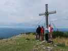 Manuel, Hannelore, Sabine und ich auf der Tonion, 1.699 m