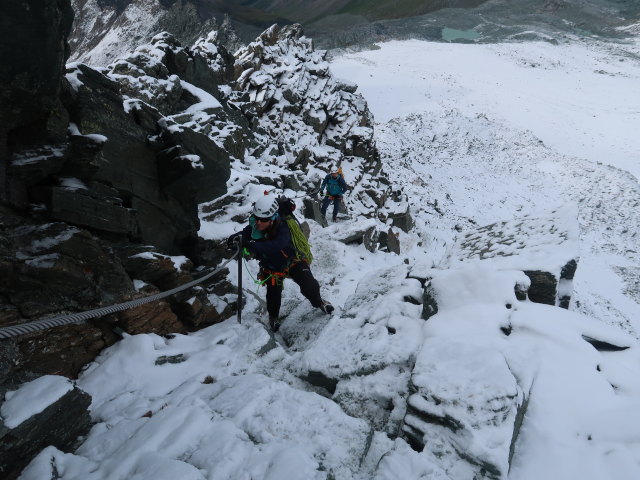 Romana und Stefan zwischen Ködnitzkees und Erzherzog-Johann-Hütte (13. Aug.)