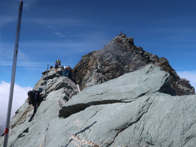 Romana und Stefan zwischen Kleinglockner und Glocknerleitl (13. Aug.)