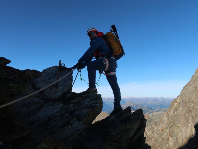 Stefan in der Hohenwartscharte, 3.182 m (14. Aug.)