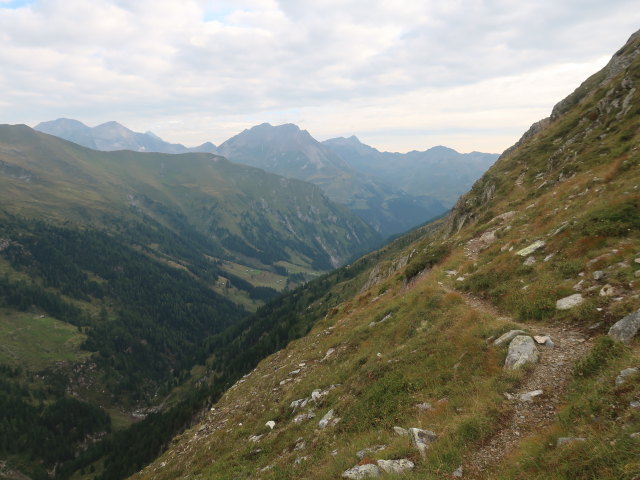 zwischen Mittlerem Langtalsee und Vorderem Langtalsee (15. Aug.)