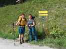 Stefan und Romana am Parkplatz Lucknerhaus (12. Aug.)