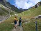 Stefan und Romana zwischen Lucknerhütte und Stüdlhütte (12. Aug.)