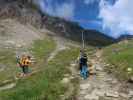 Stefan und Romana zwischen Lucknerhütte und Stüdlhütte (12. Aug.)