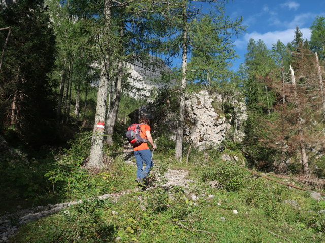 Thomas zwischen Baita Winkel und Via Ferrata Enrico Contin