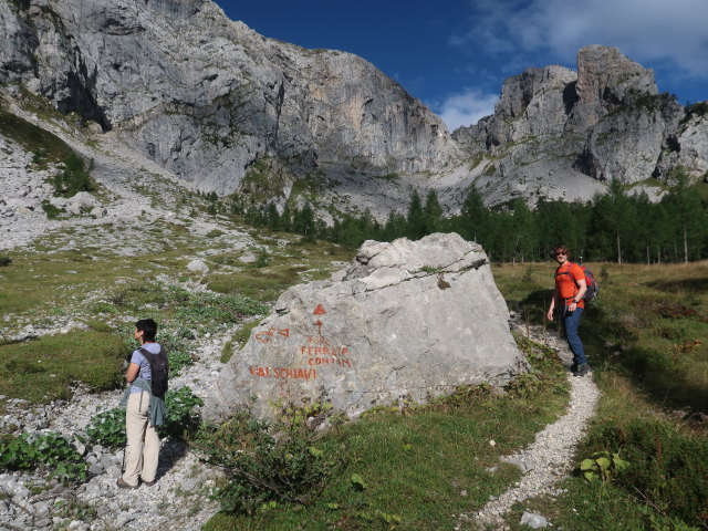 Thomas zwischen Baita Winkel und Via Ferrata Enrico Contin